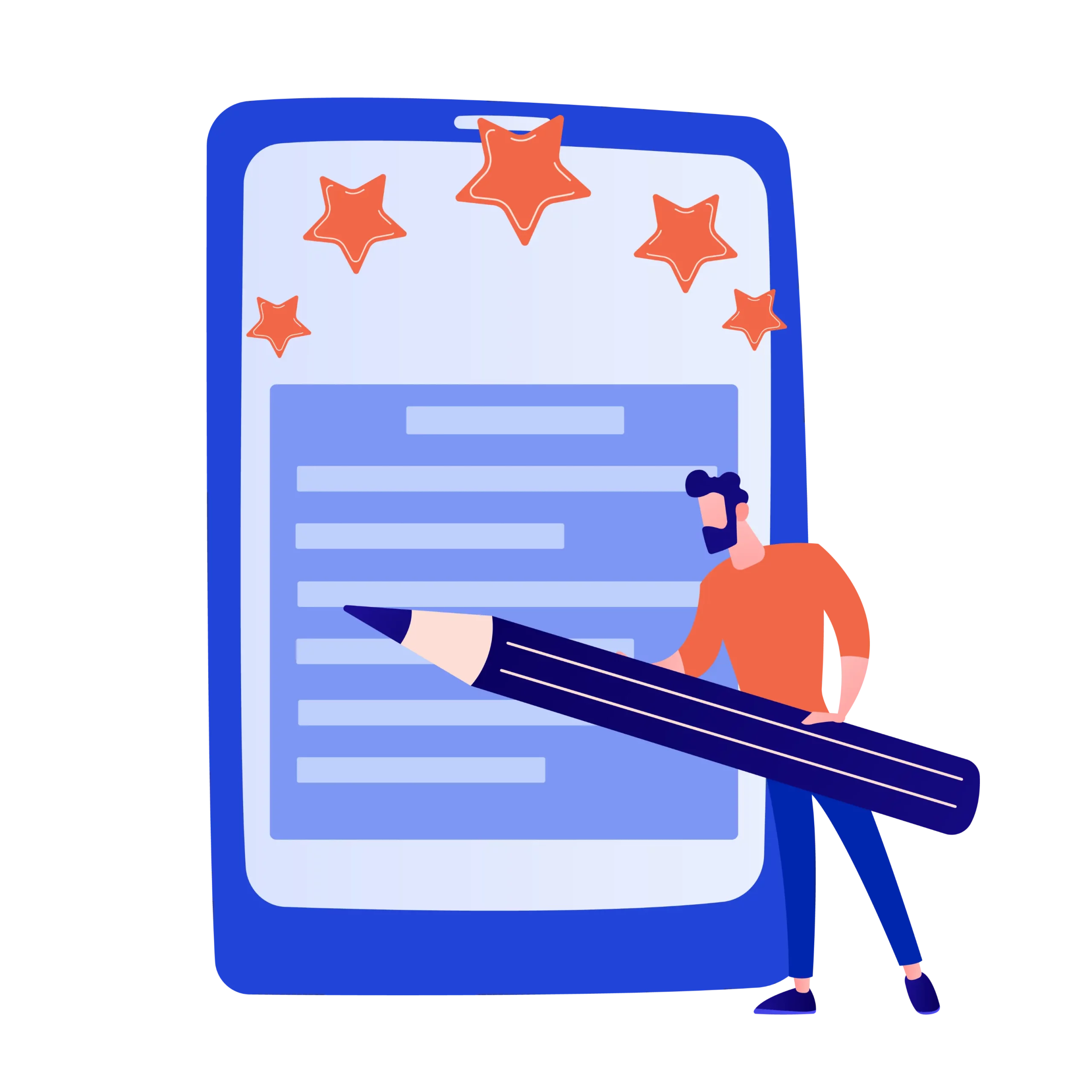 Illustration d’un professionnel créant un support pédagogique